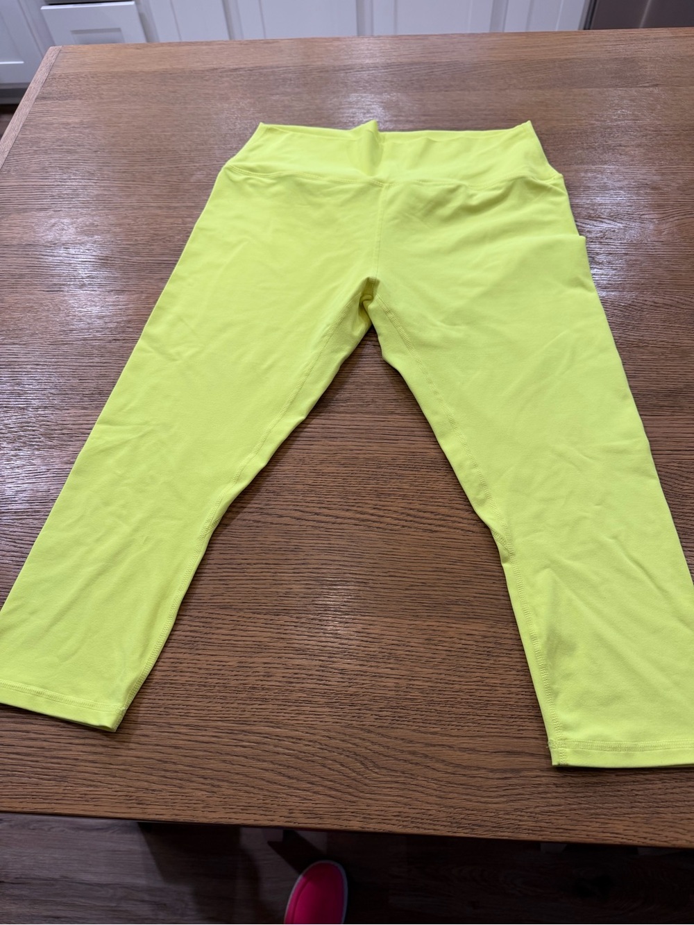 ZYIA Neon Yellow Capri Leggings